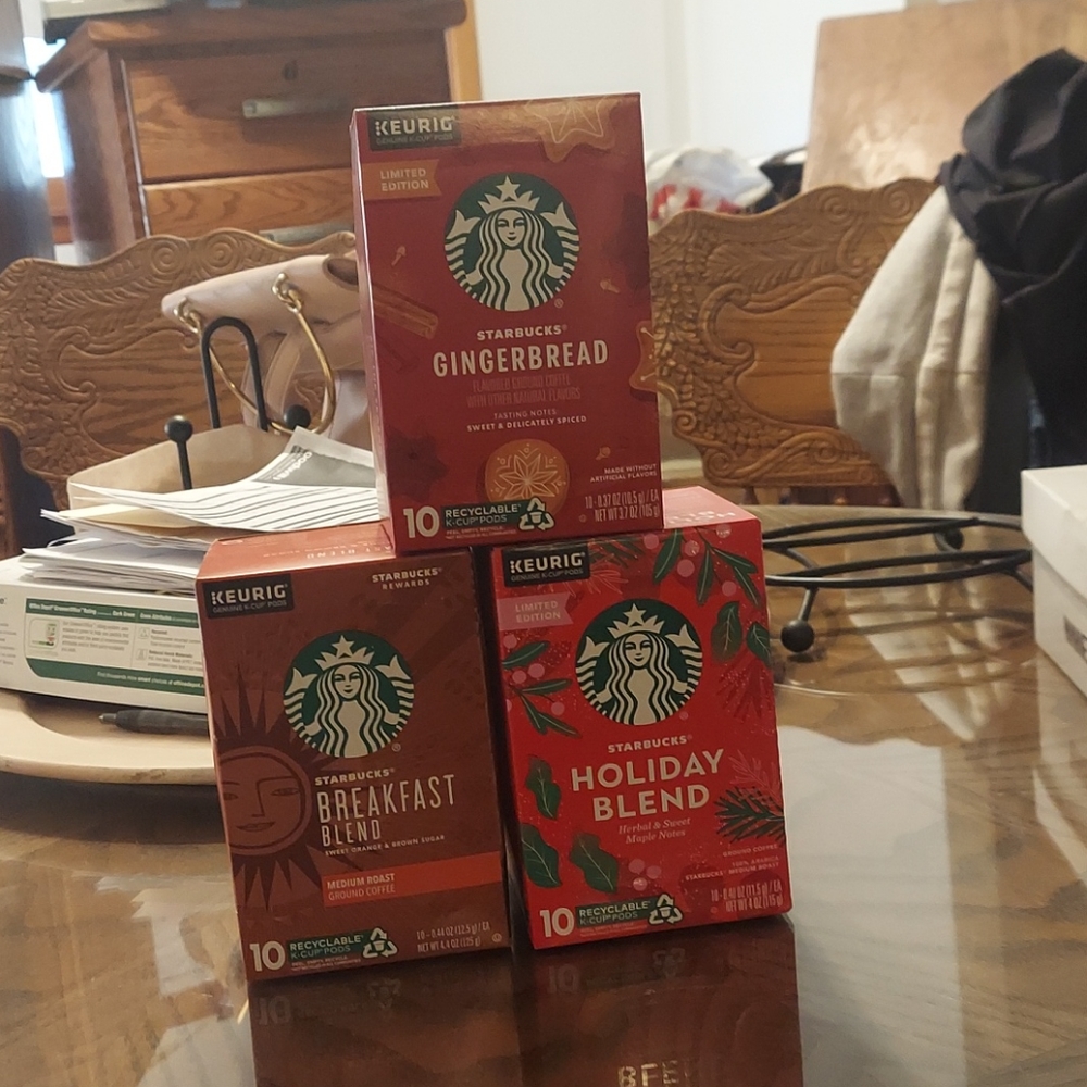 3 boxes Starbucks Keurig 10 CT. Coffee